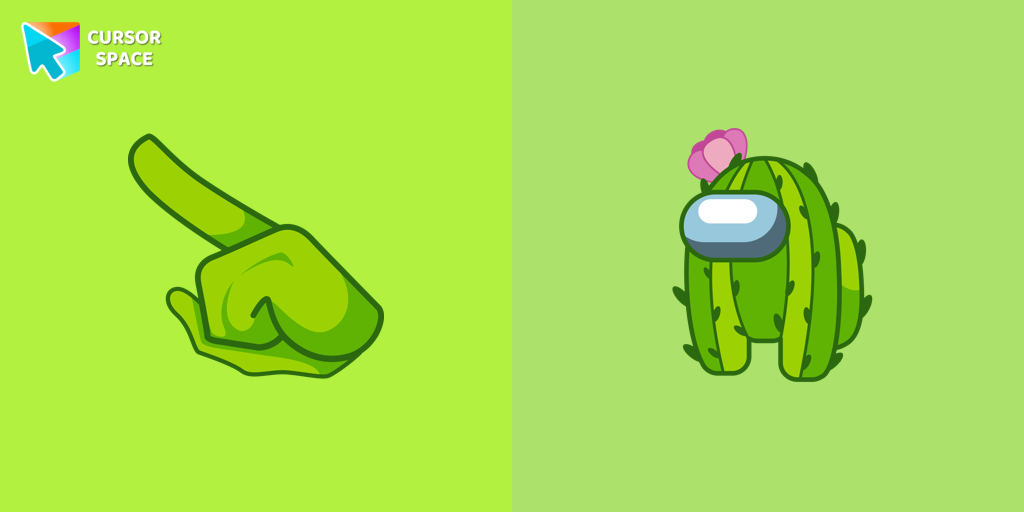 Custom Cursor Among Us Cactus Character Theme
